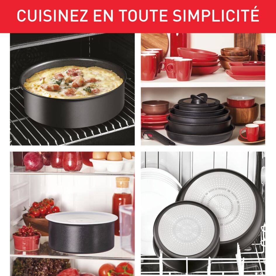 Ingenio expertise noir induction batterie de cuisine 11 pièces