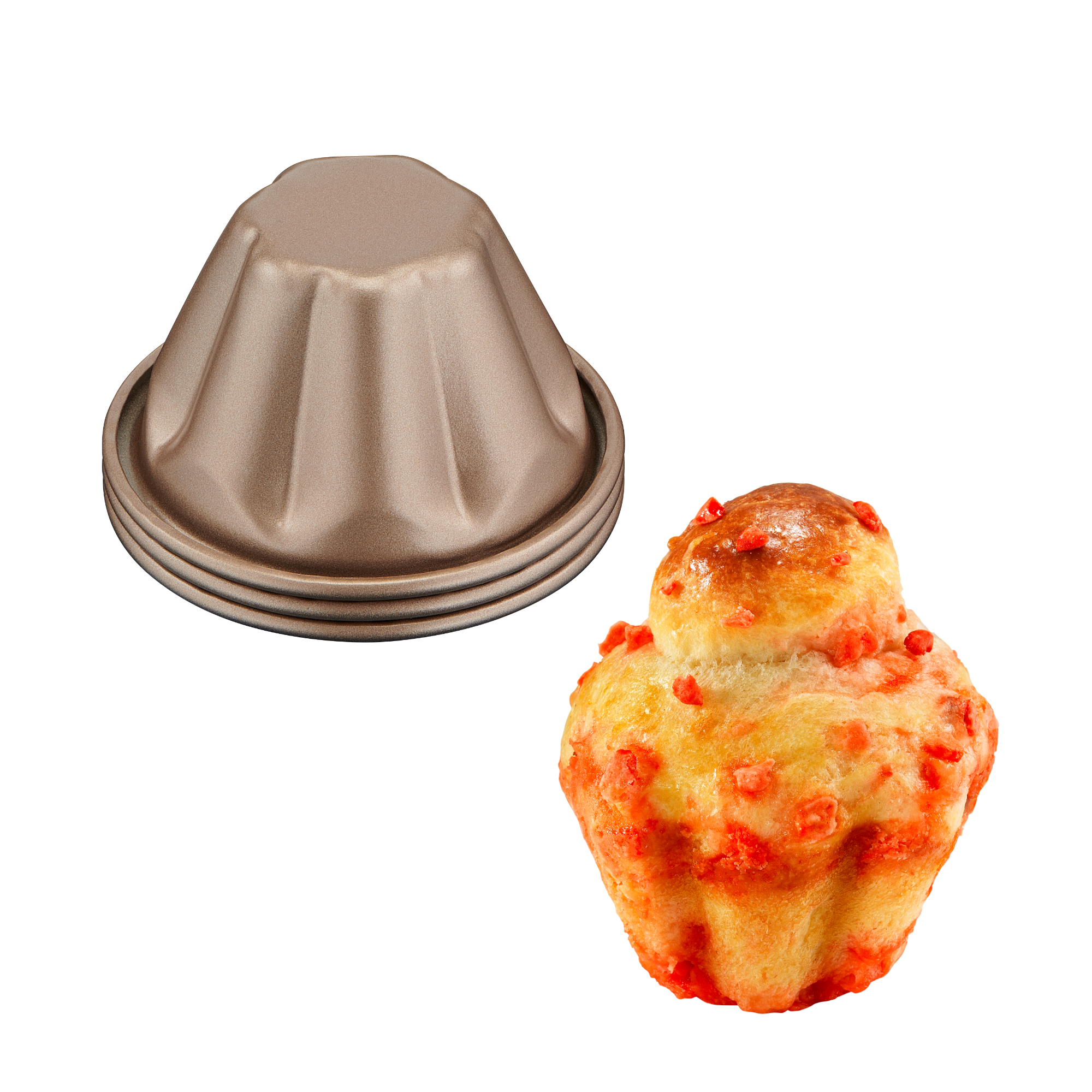 Creabake 3 moules à brioche