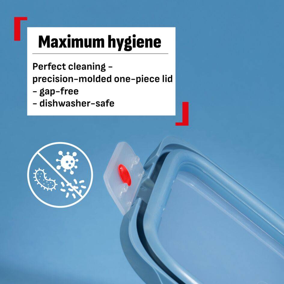 ONECLICK, Set 3 boîtes, 0,5/1,2/2,3L, Bleu