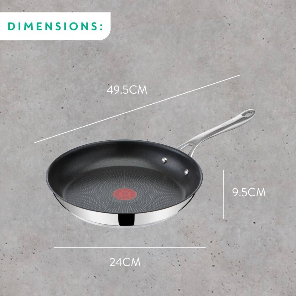 JAMIE OLIVER COOK'S DIRECT Inox Poêle 24 cm