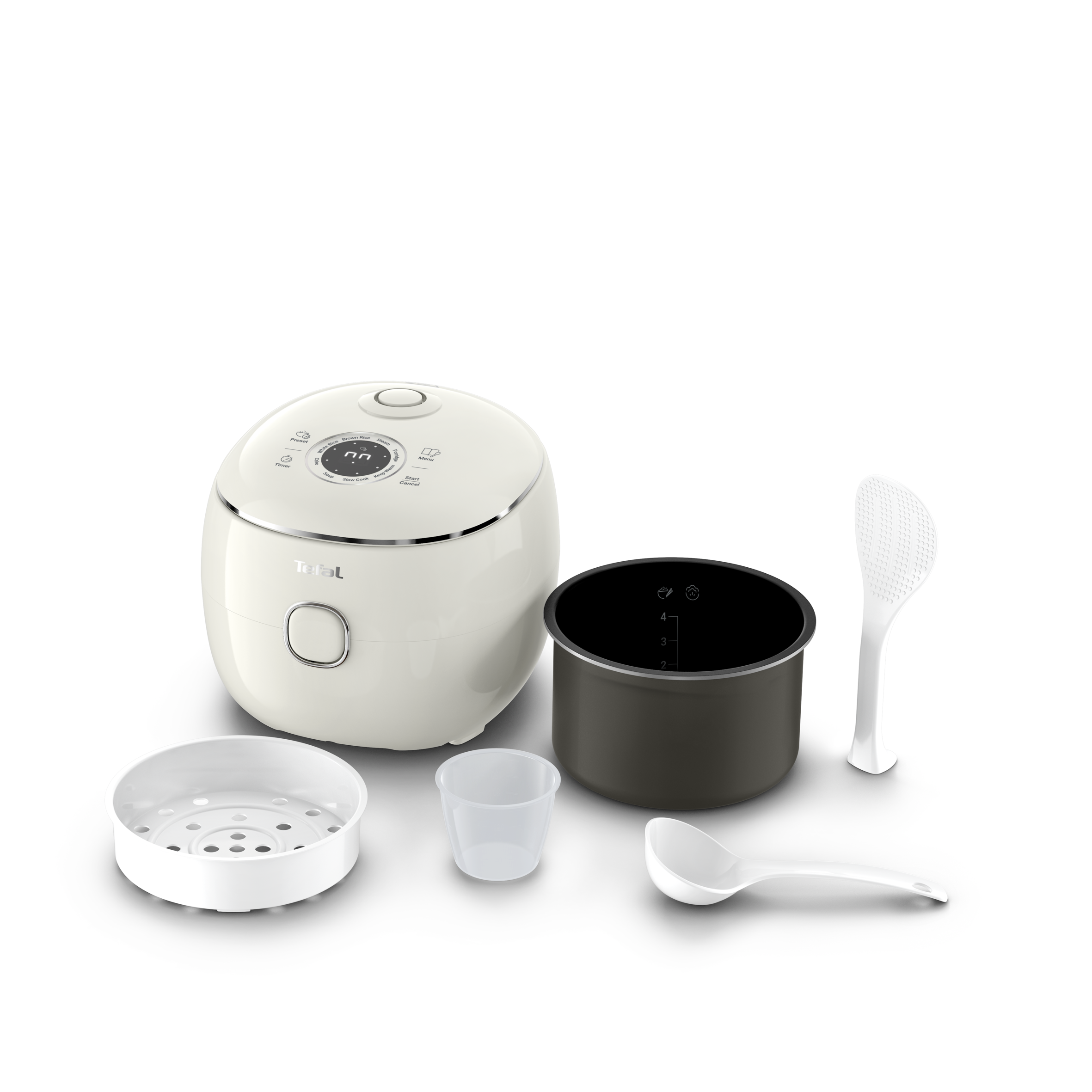 Pop, Cuiseur de riz 2 L, 8 programmes, Résultats savoureux, Format compact