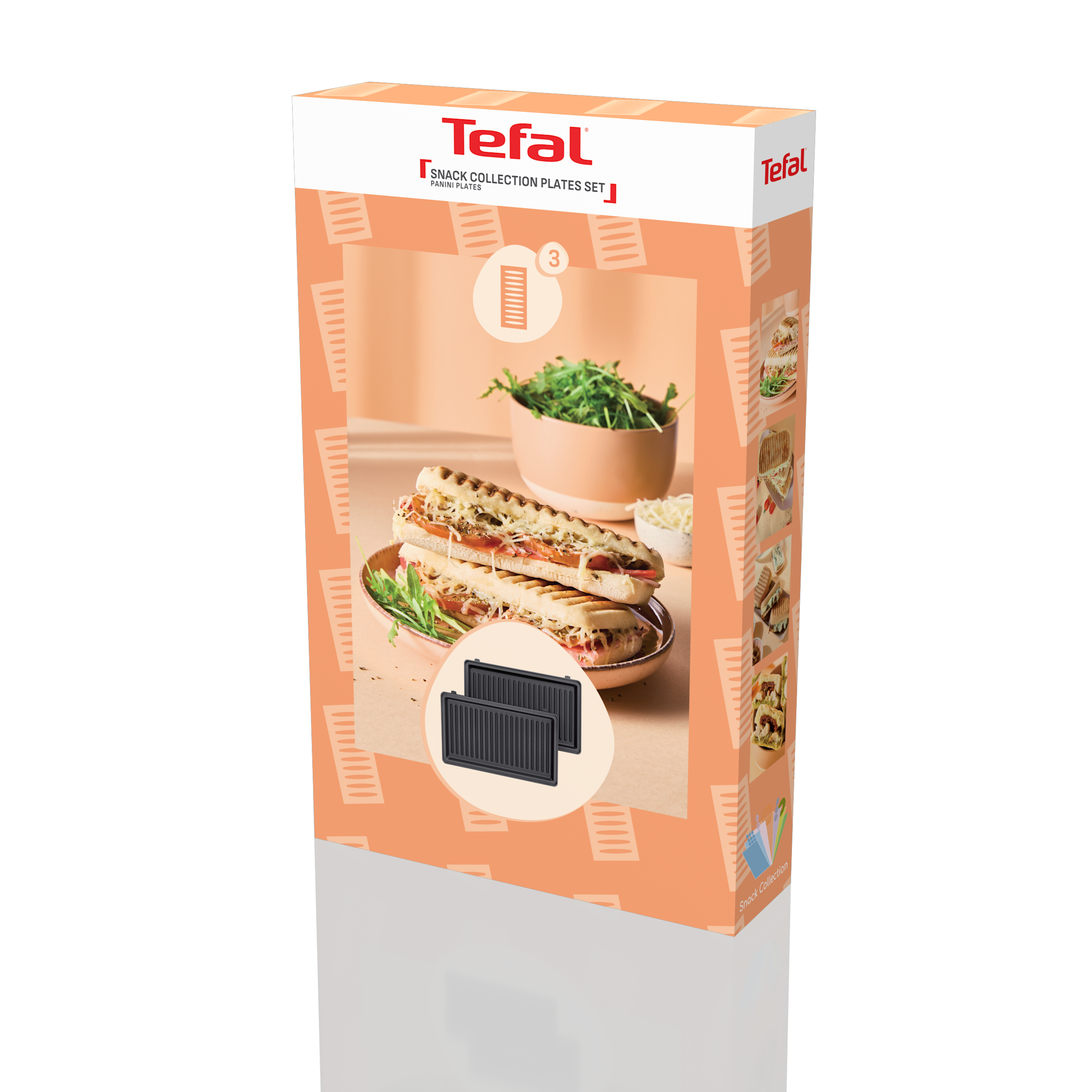 2 plaques Panini Snack Collection XA8103F0