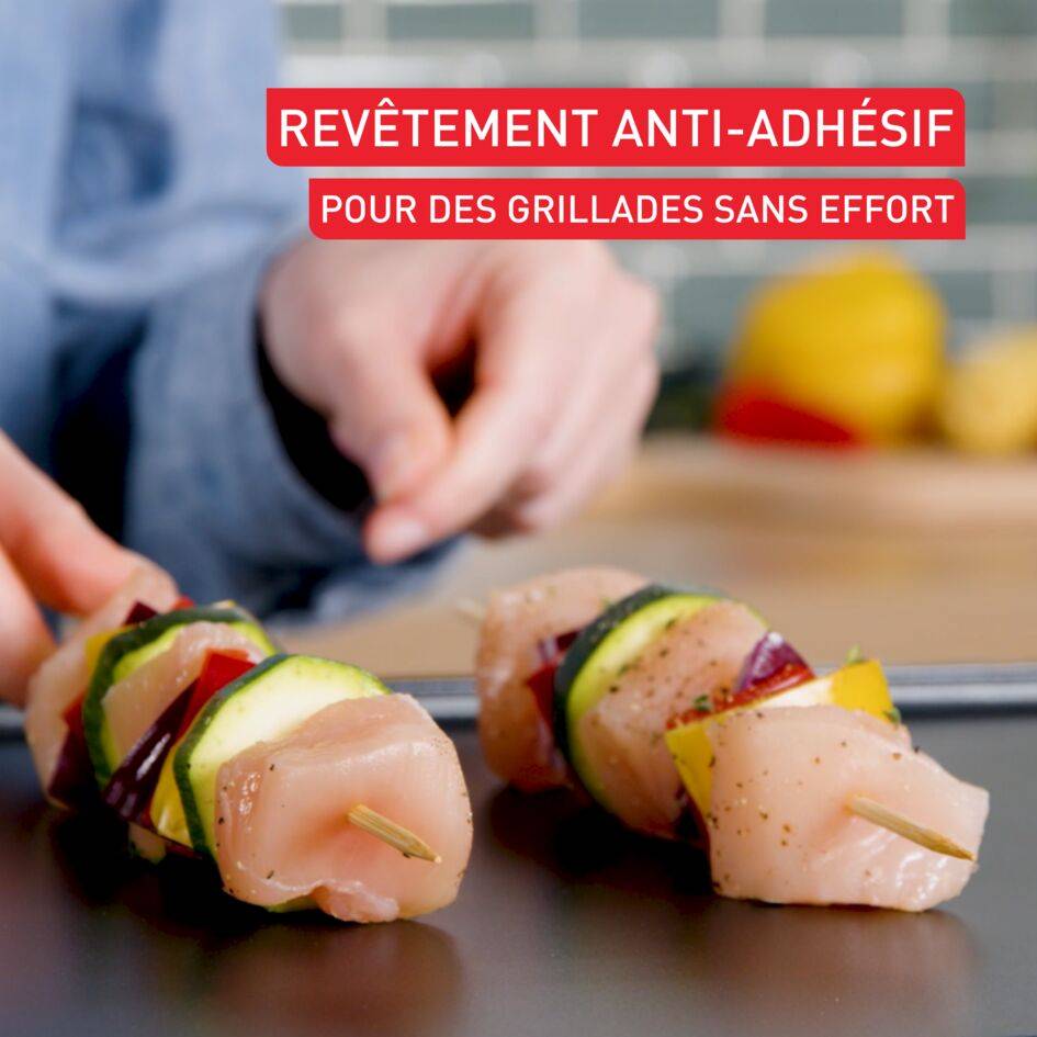 Plancha Inox, Plancha Electrique, 6 personnes, revêtement antiadhésif