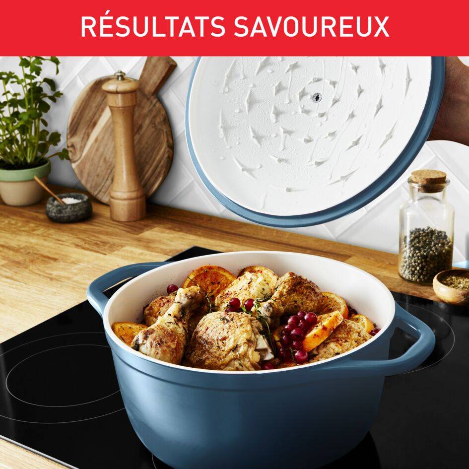 AIR SOFT LIGHT, Cocotte légère 24&nbsp;cm, Facile à nettoyer
