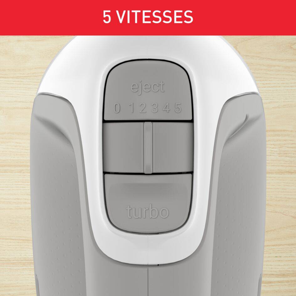 Prep'mix, Batteur électrique, + 2 jeux de fouets, 5 vitesses, 450W