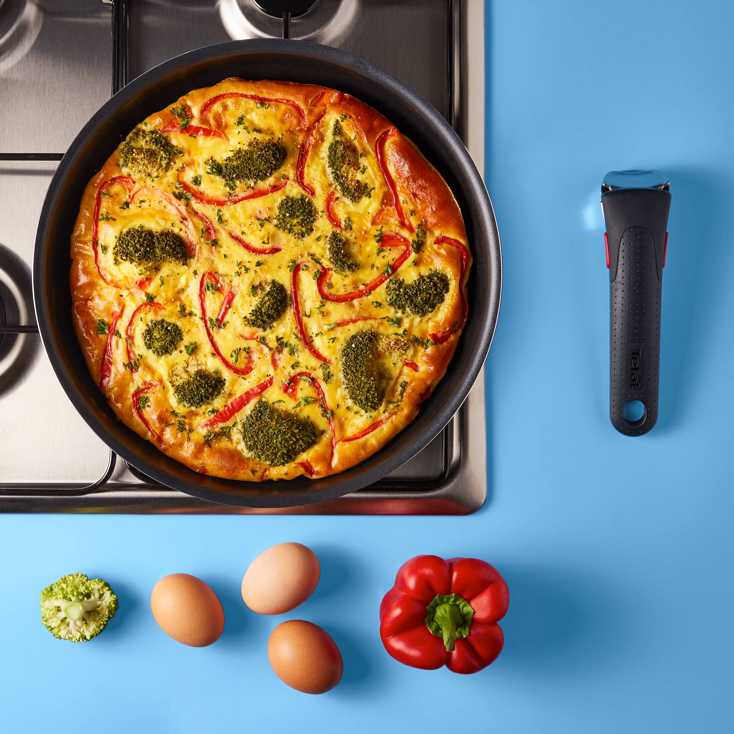 Ingenio Easy Cook&Clean, Antiadhésif, Batterie de cuisine 20 pièces, Non induction