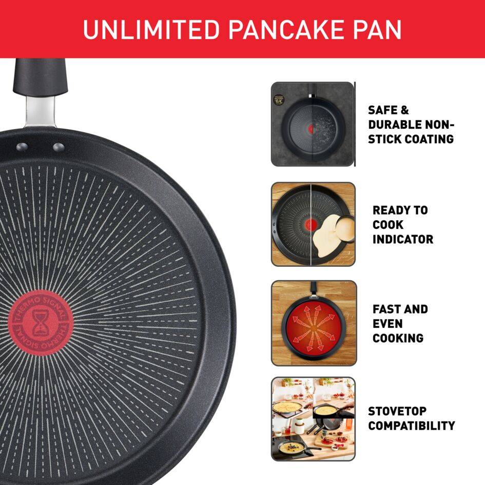 UNLIMITED Poêle à crêpe 28 cm