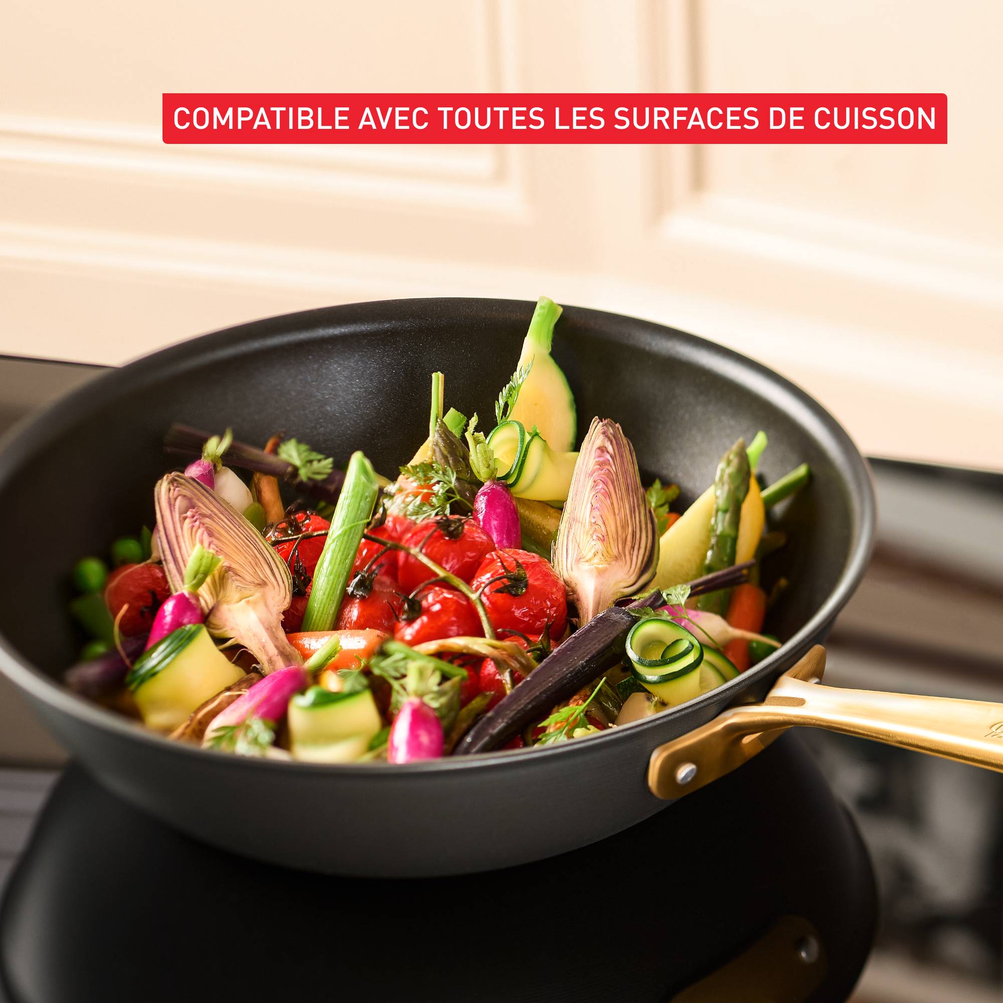 Tefal x Bocuse, Poêle wok antiadhésive 28 cm