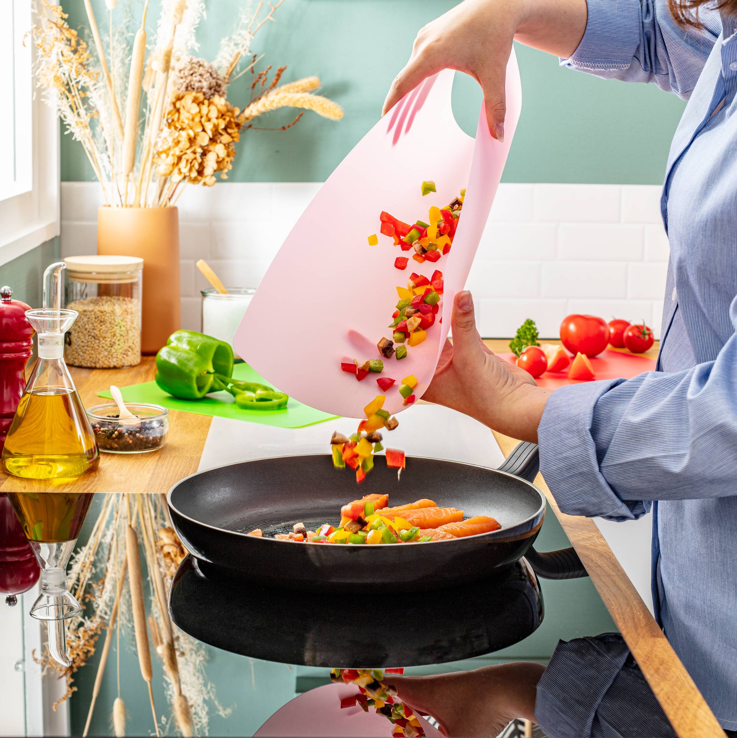 Fresh kitchen accessoires 4 planches à découper flexibles 38x29cm