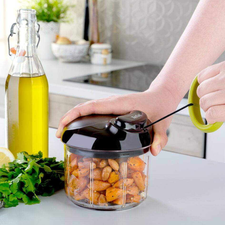 Hachoir manuel 5 secondes kit hachoir 900ml + lame puree