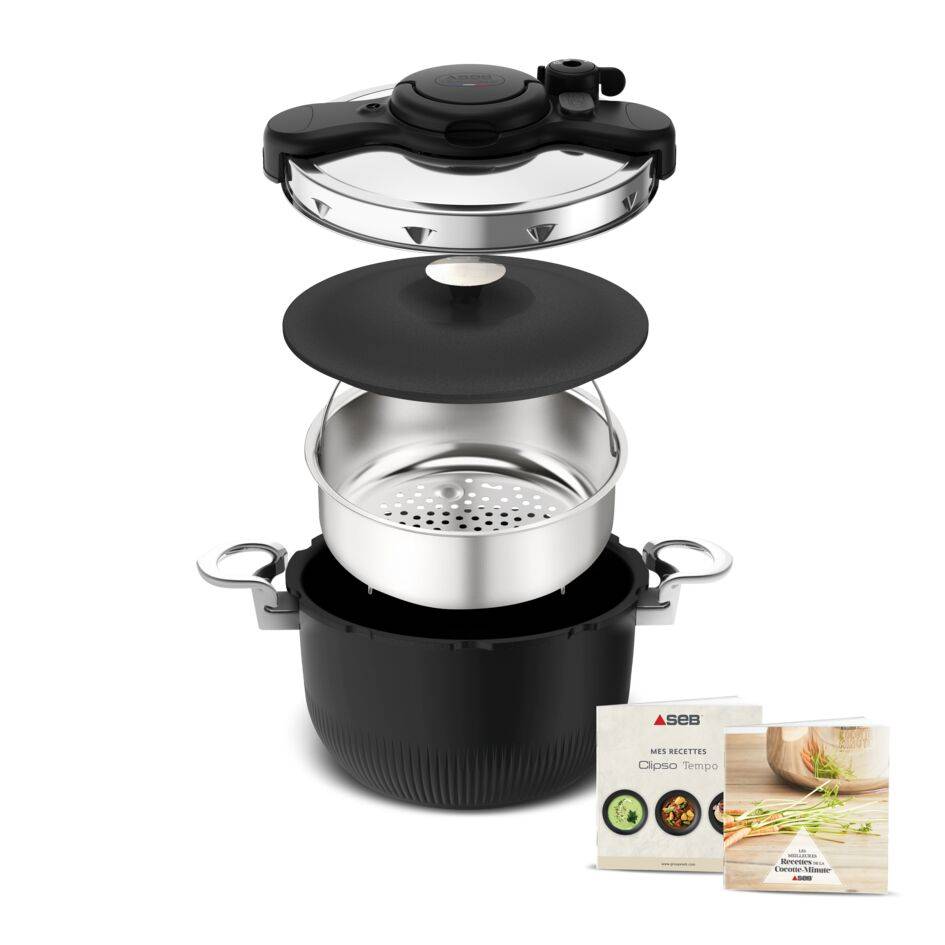 Clipso Tempo 3-in-1 Cocotte-minute, Faitout, Compatible four, Induction