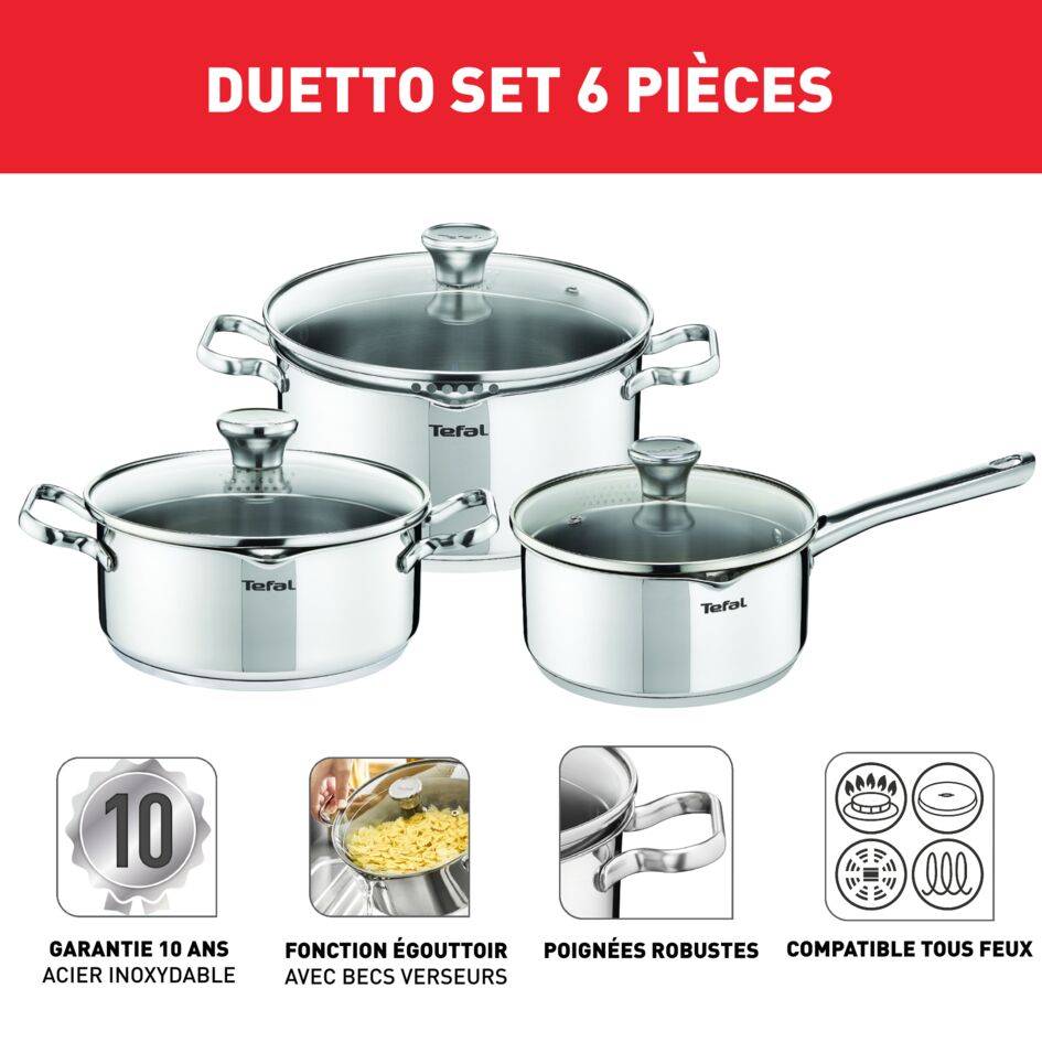 Duetto On Batterie de cuisine 6 pièces