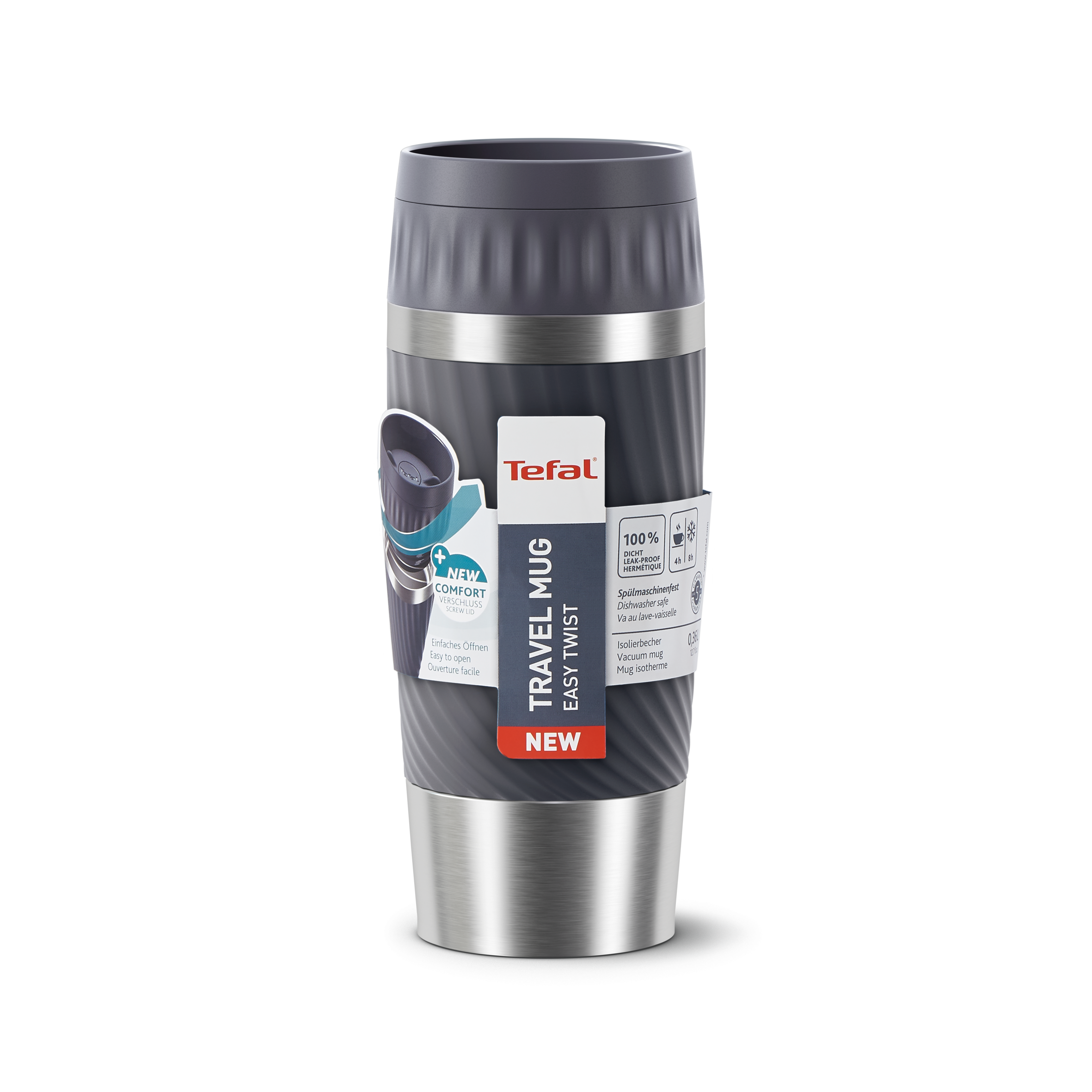 TRAVEL MUG EASY TWIST Mug isotherme 0.36 L noir