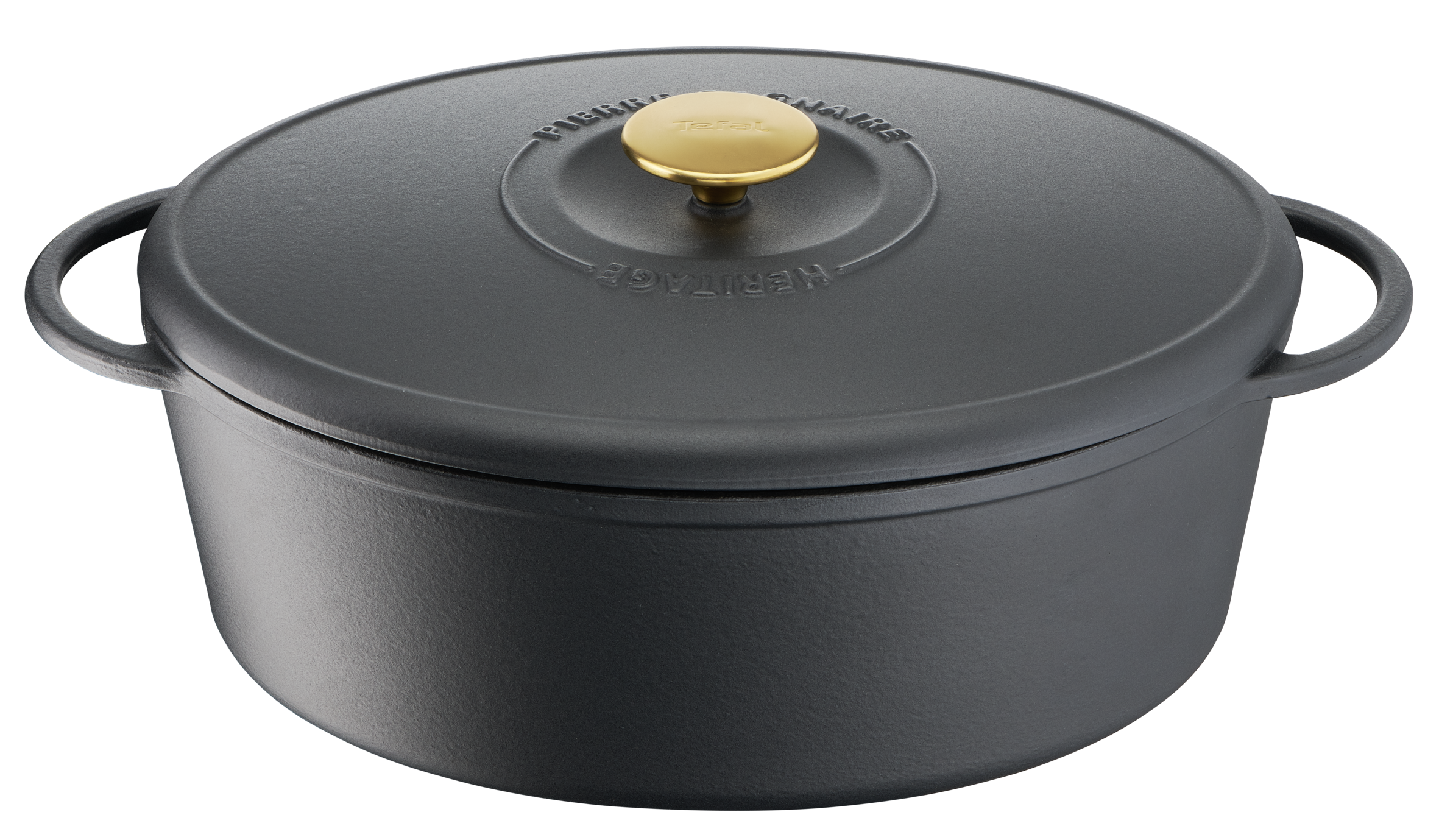 Pierre Gagnaire heritage cocotte fonte d'acier ovale 34x26cm / 7,2l