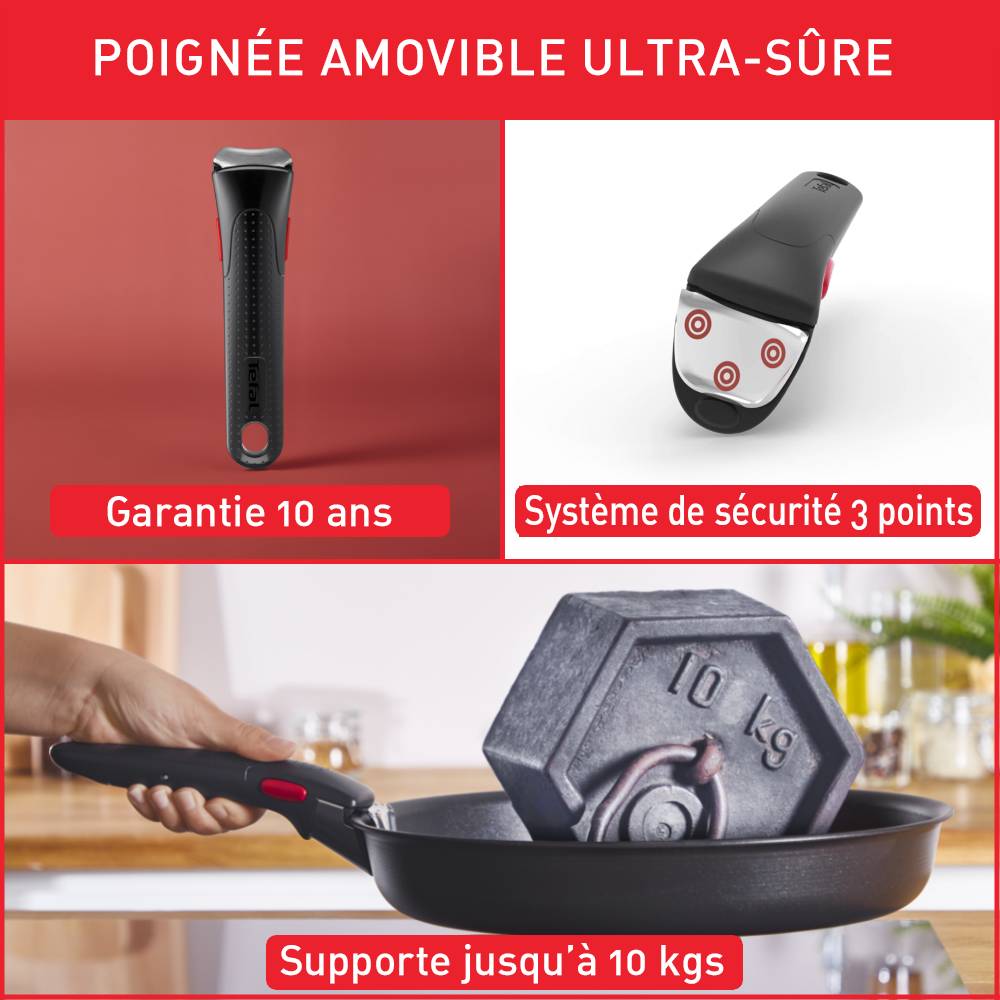 Ingenio Daily Chef, Antiadhésif, Batterie de cuisine 15 pièces, Induction