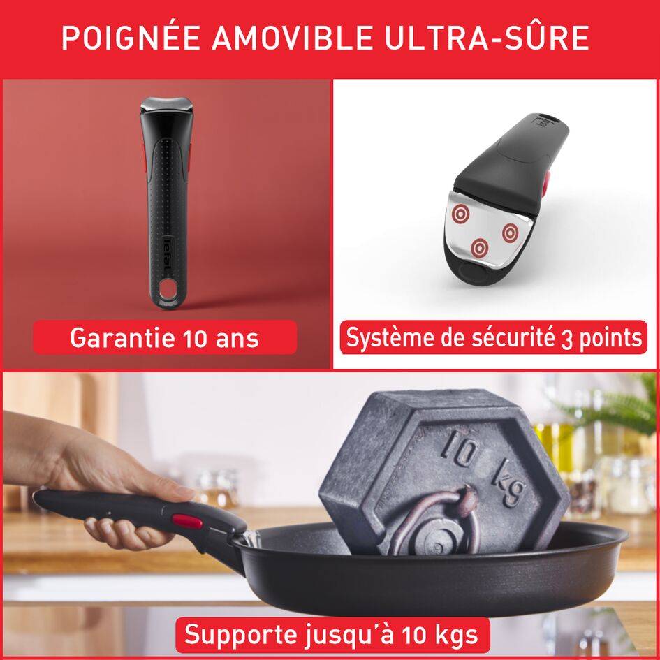 Ingenio Ultimate, Antiadhésif, Batterie de cuisine 6 pièces, Induction
