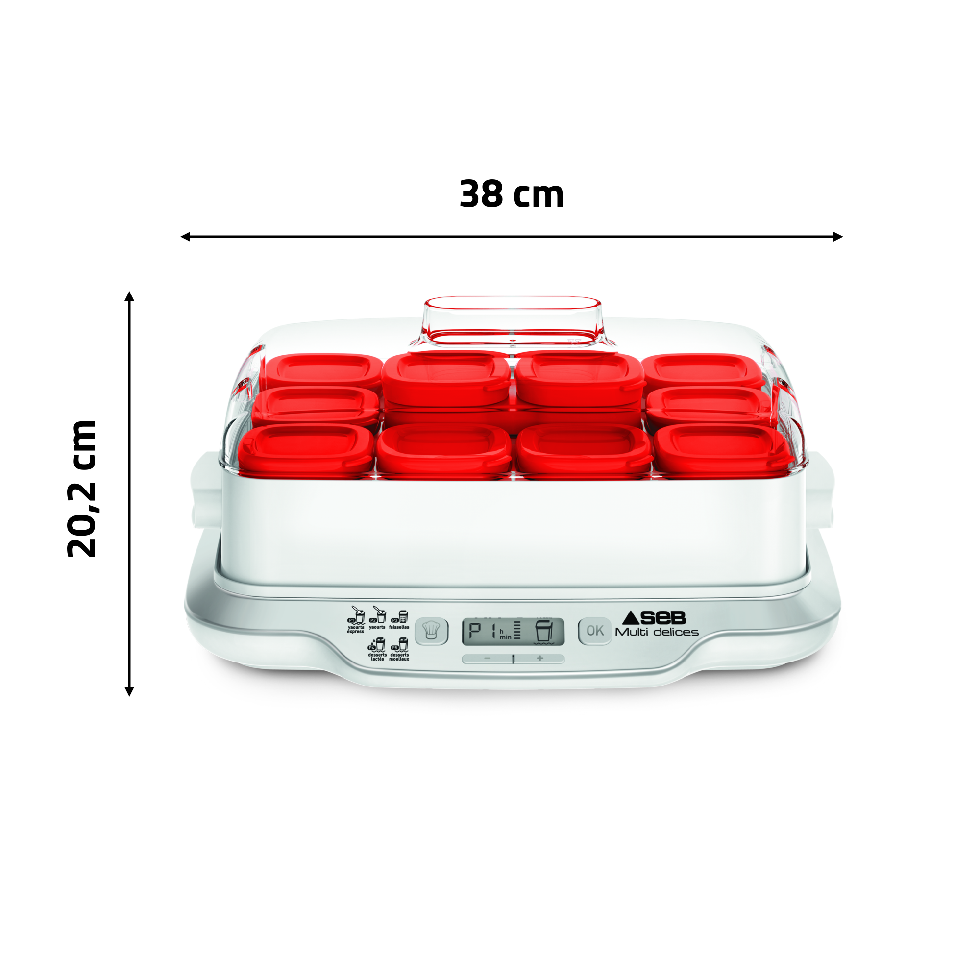 MULTI DELICES EXPRESS 12 POTS ROUGE