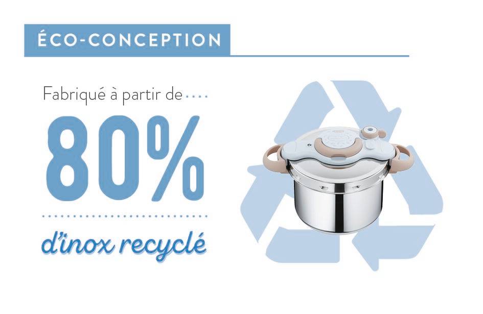 Clipsominut' Perfect violet Cocotte-minute® 7,5L Induction + Livre 100 recettes