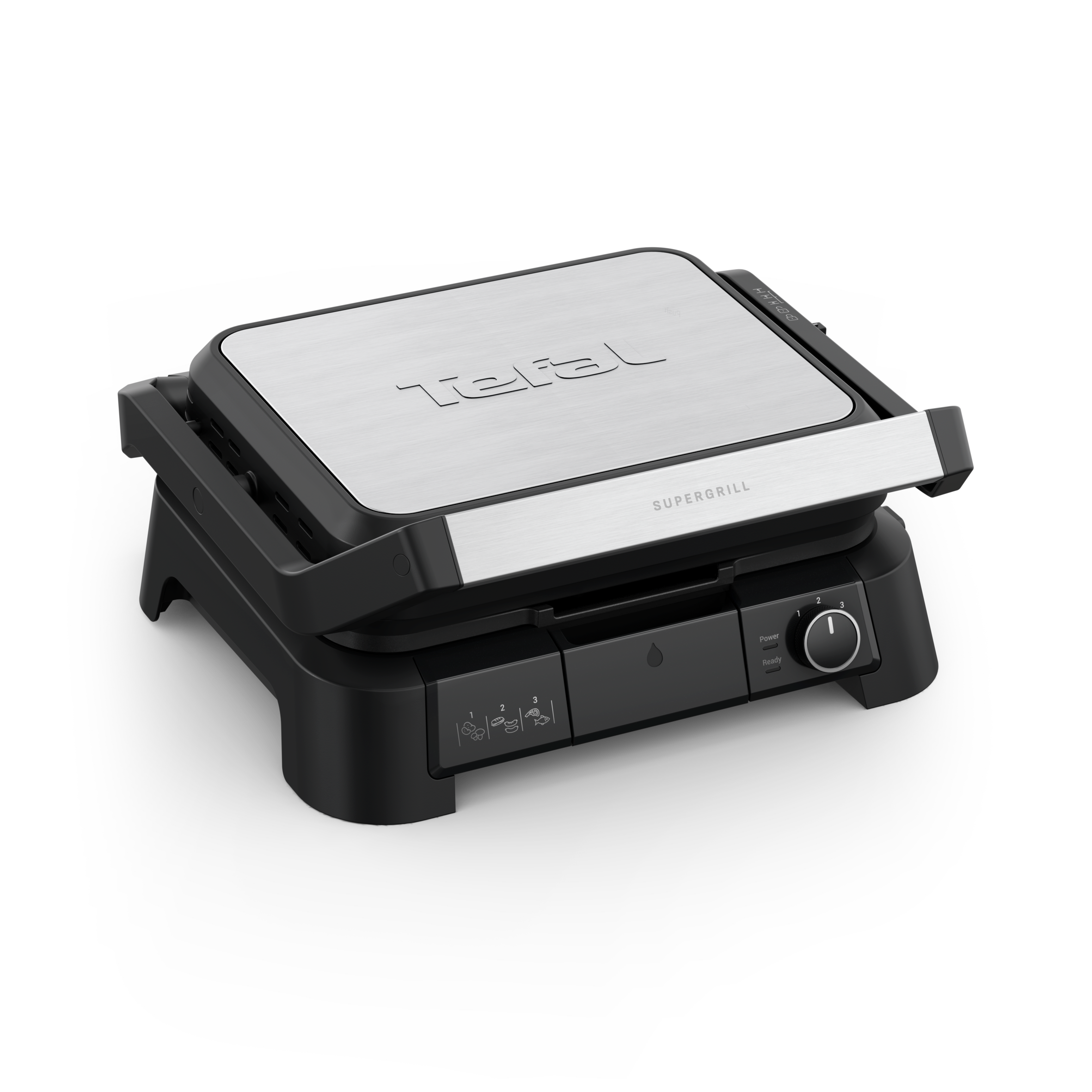 SuperGrill 3-en-1, Gril de contact, Barbecue, Position four