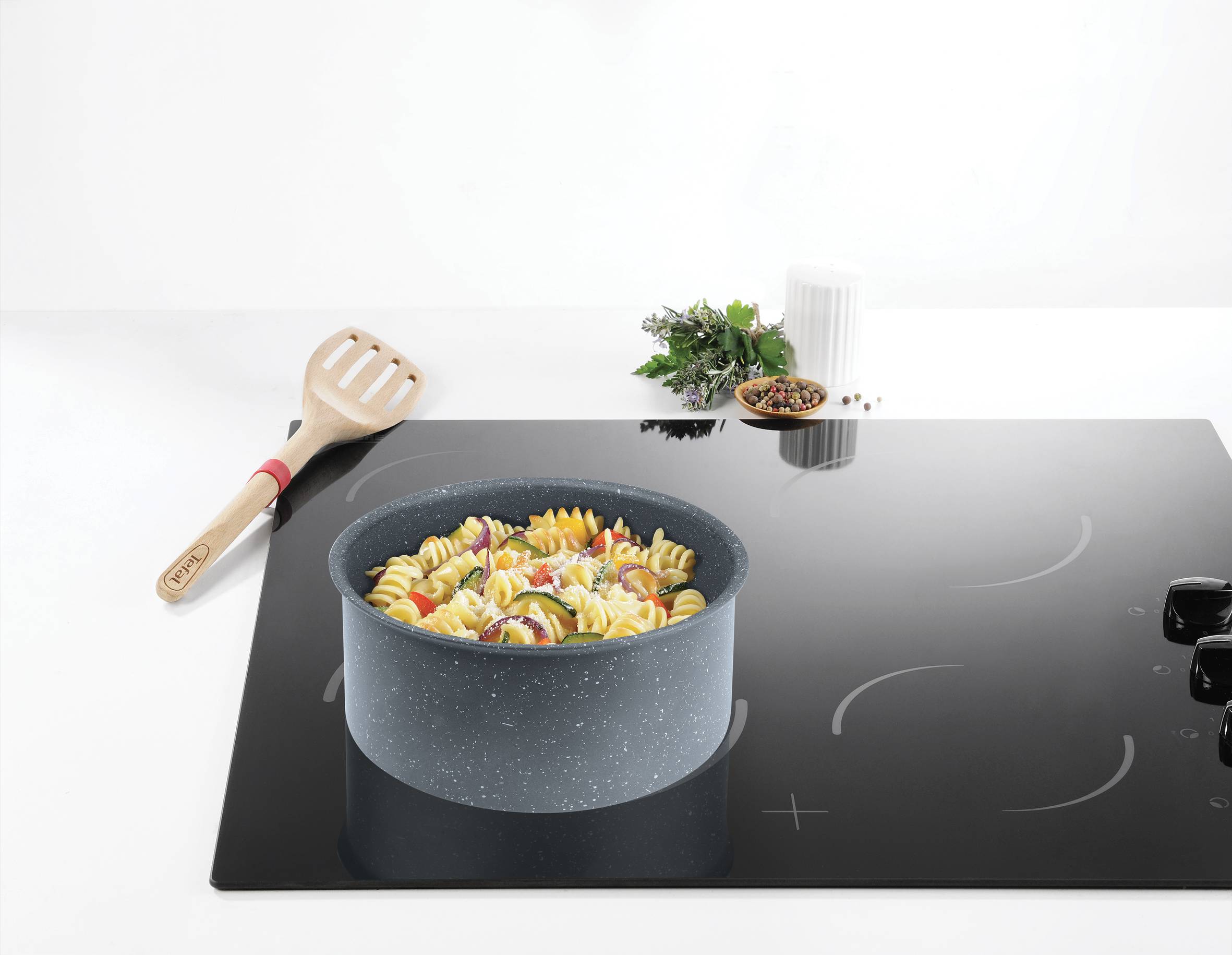 Casserole 18 cm INGENIO HARMONY GRIS MOUCHETÉ - INDUCTION 