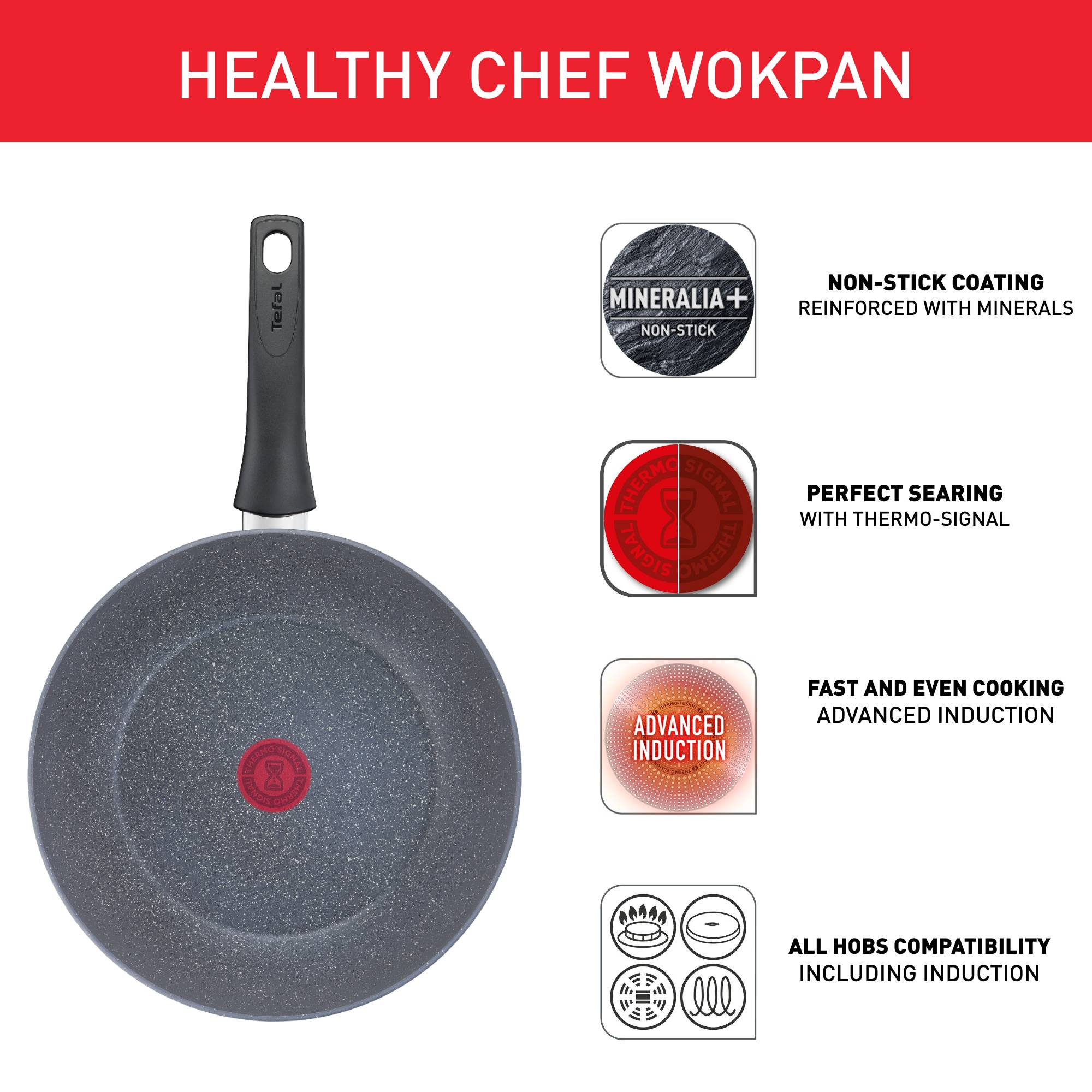 Healthy Chef Poêle wok 28 cm