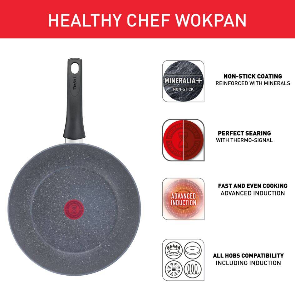 Healthy Chef Poêle wok 28 cm