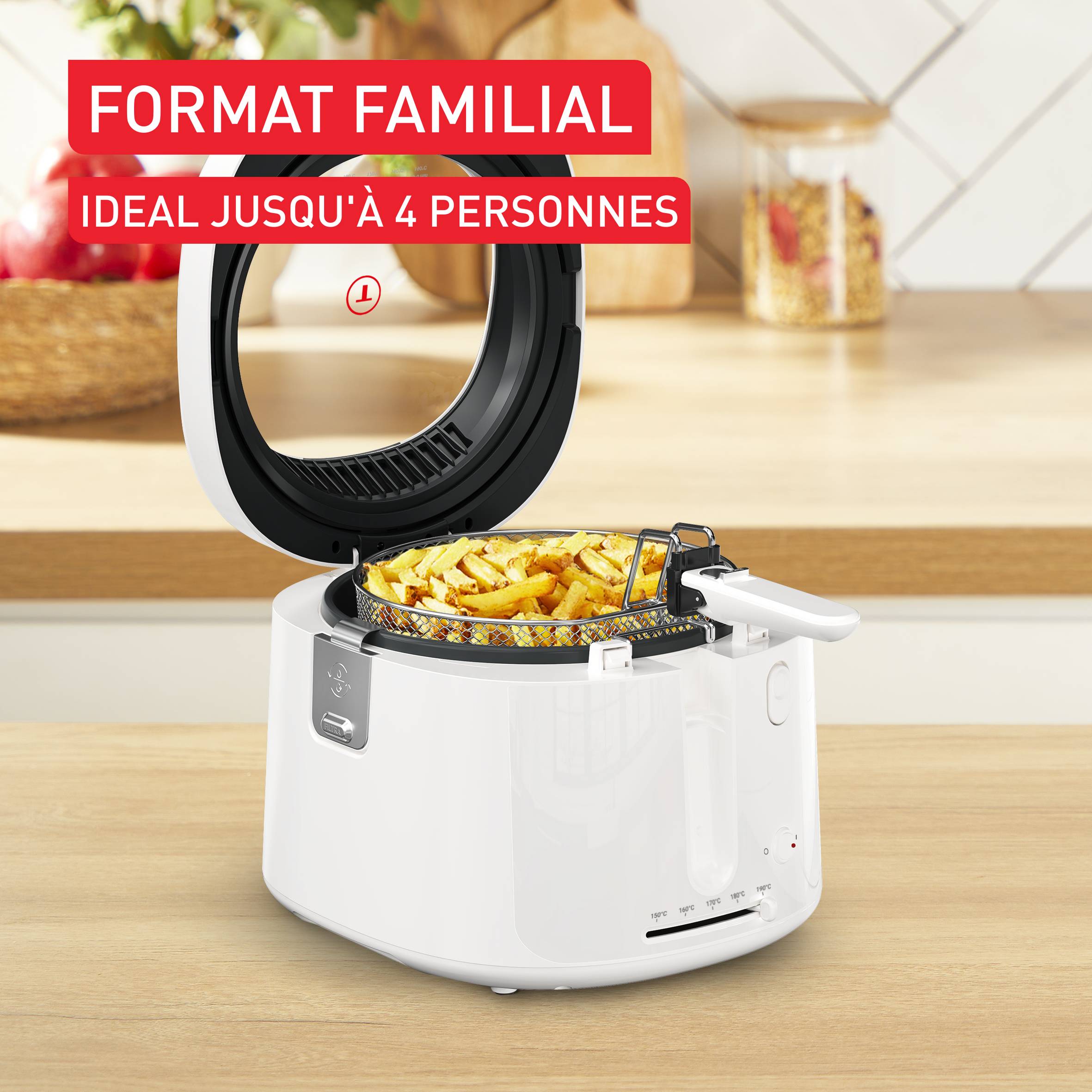 Filtra Vision, Friteuse, Fenêtre de visualisation très large pour garder un oeil sur la cuisson