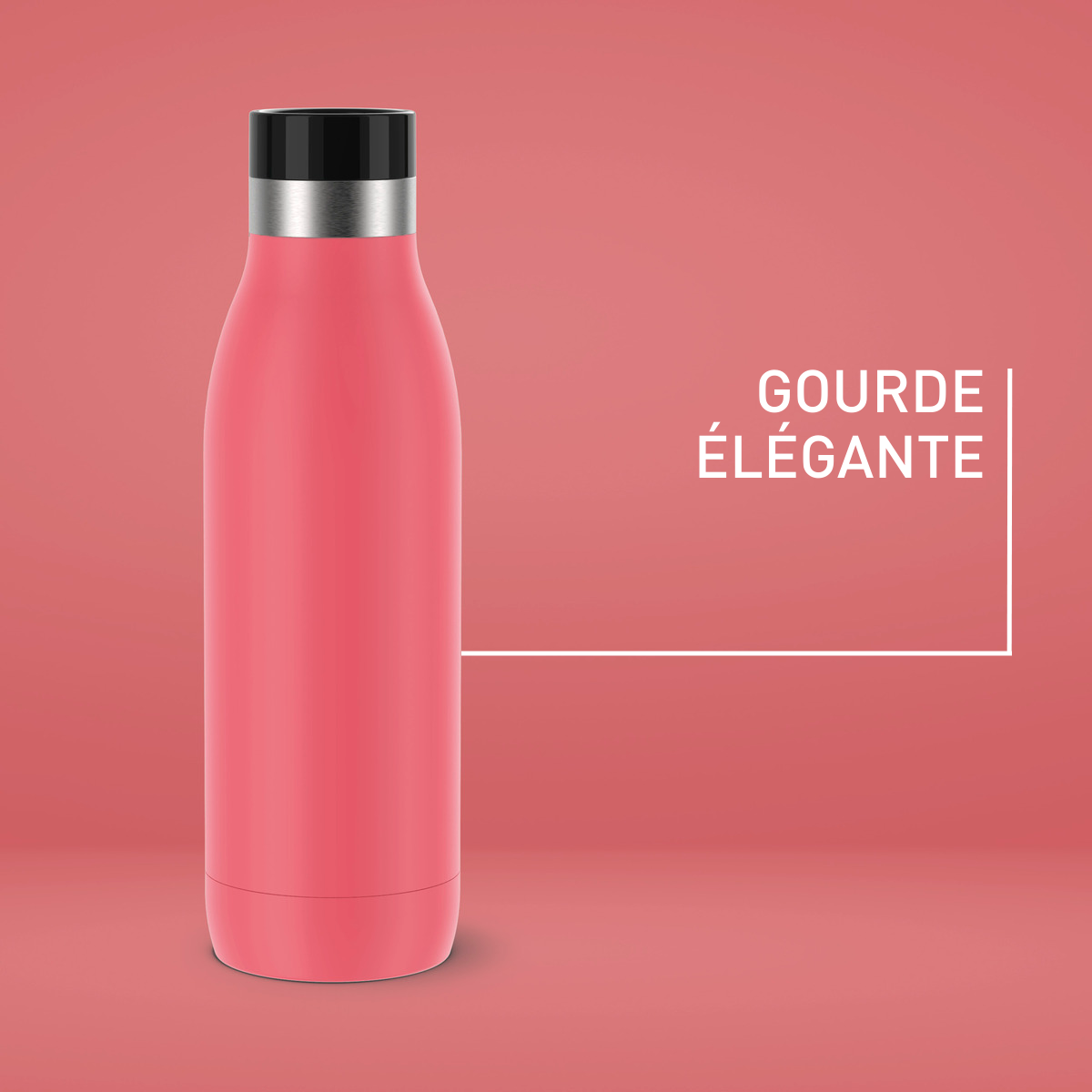 BLUDROP Gourde 0,5L Corail