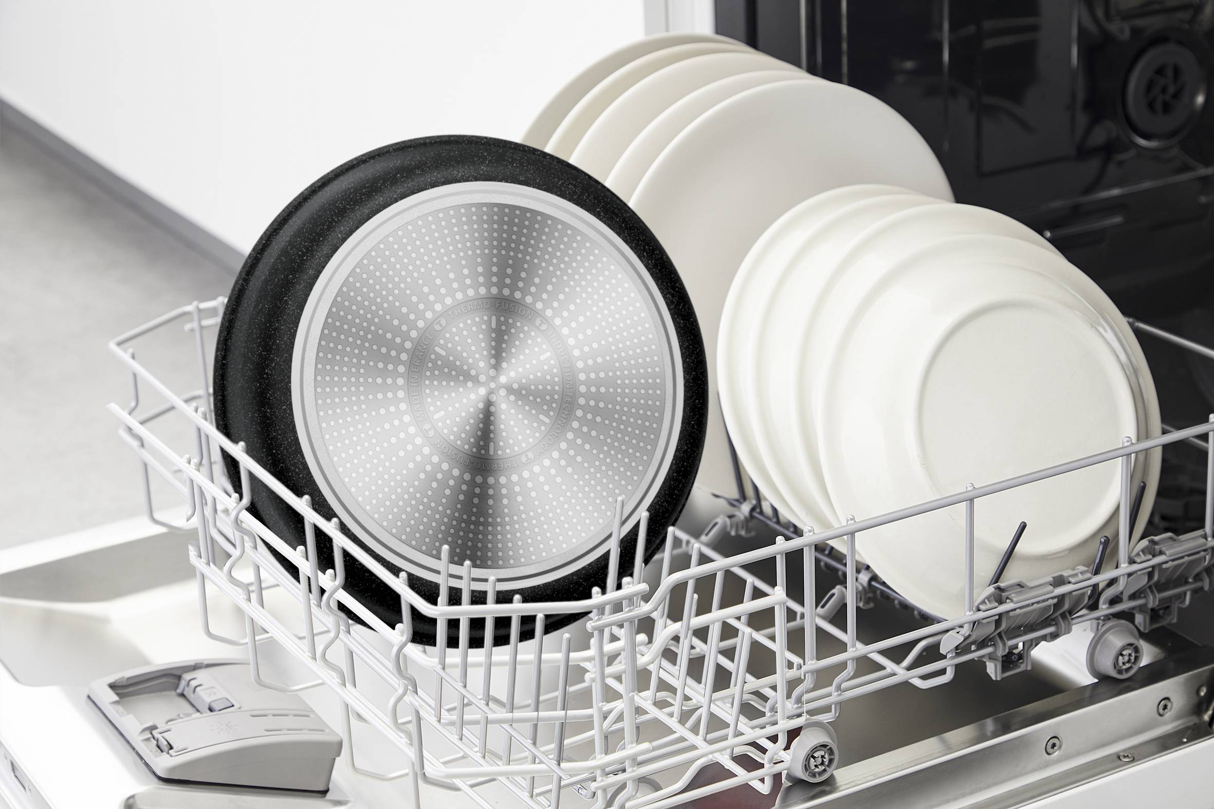 Ingenio Black Stone, Antiadhésif, Casseroles 16/18/20 cm + poignée, Induction