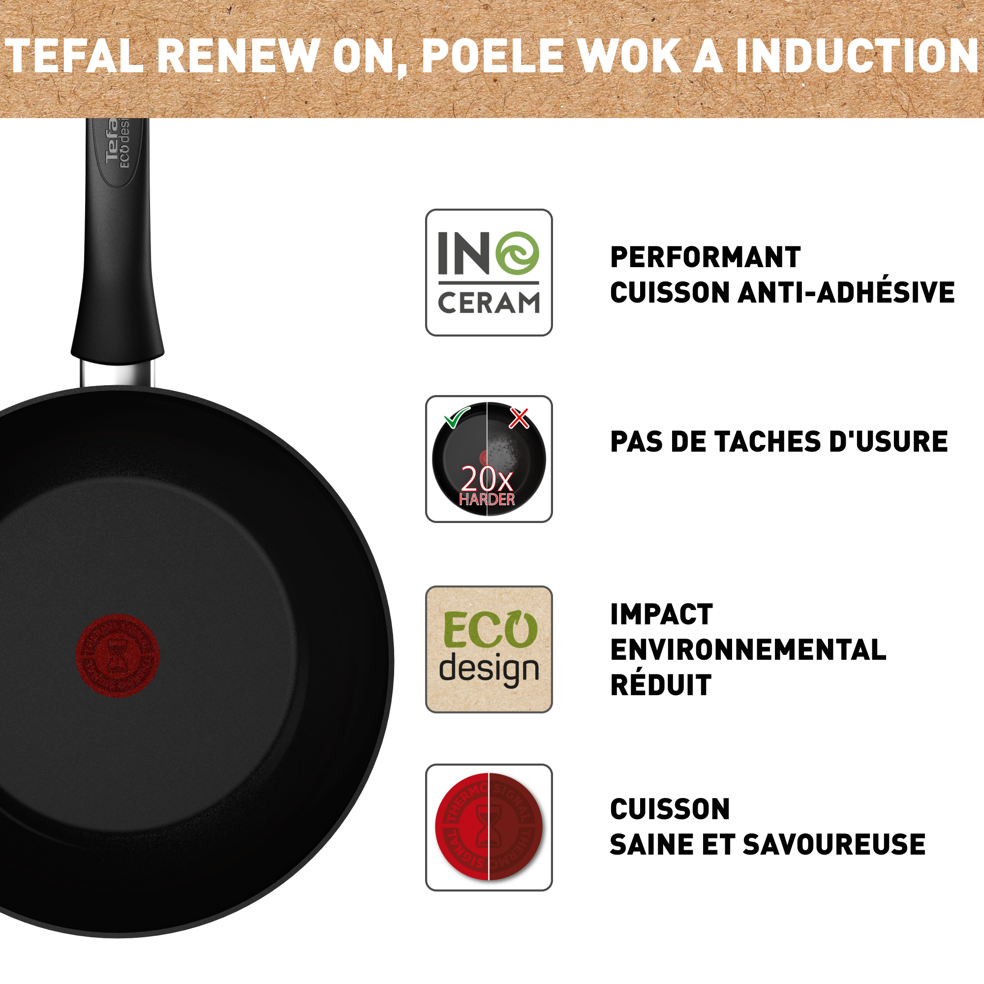 Renew On, Poêle Wok 28 cm