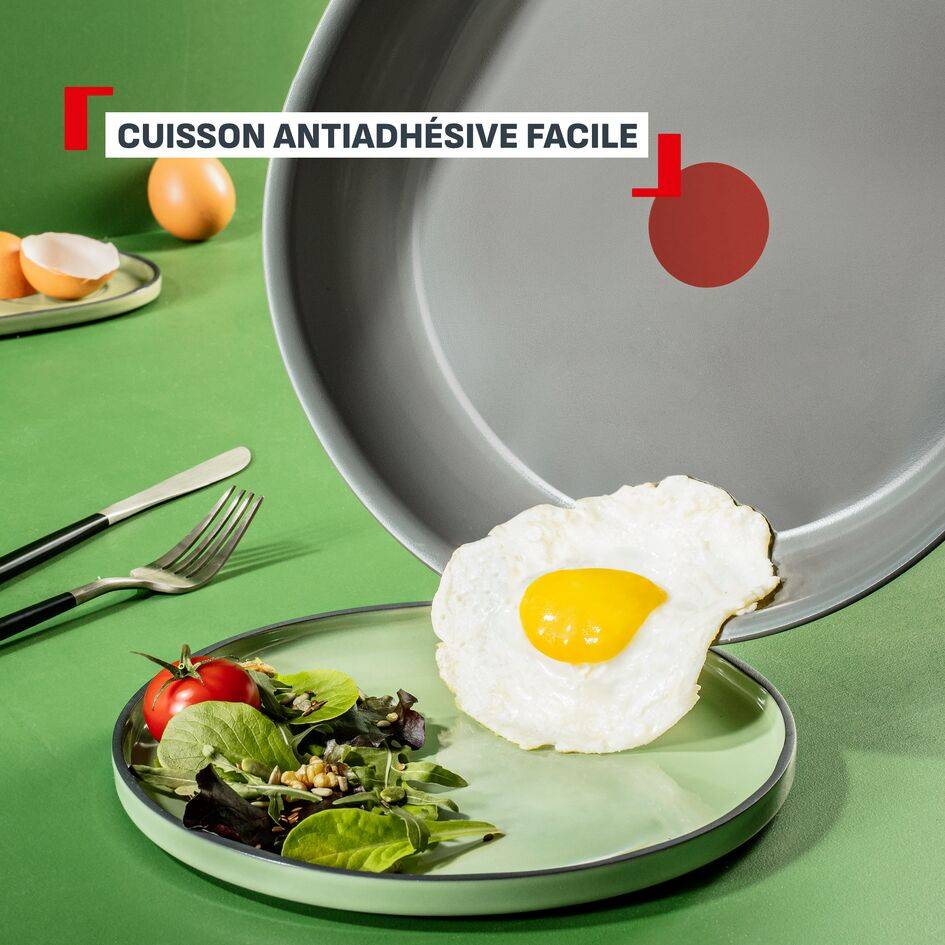 Renew, Sauteuse + couvercle, Céramique, Induction, 24cm