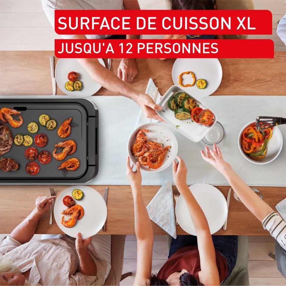 Giant Plancha, Plancha, Plaque amovible, 12&nbsp;personnes, Revêtement antiadhésif