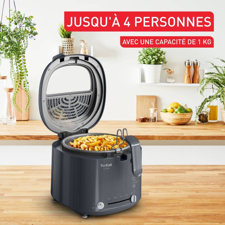 Friteuse Uno, capacité de 1&nbsp;kg, 4&nbsp;personnes, compact