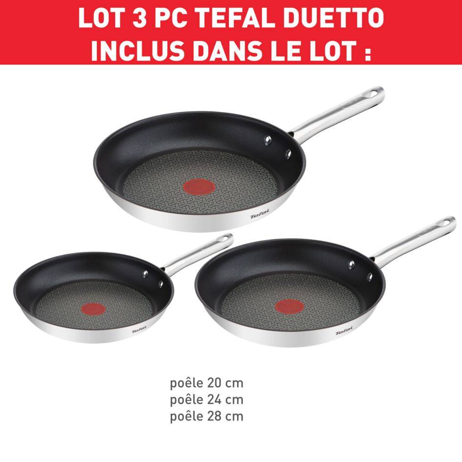 Duetto set 3 poêles 20/24/28cm