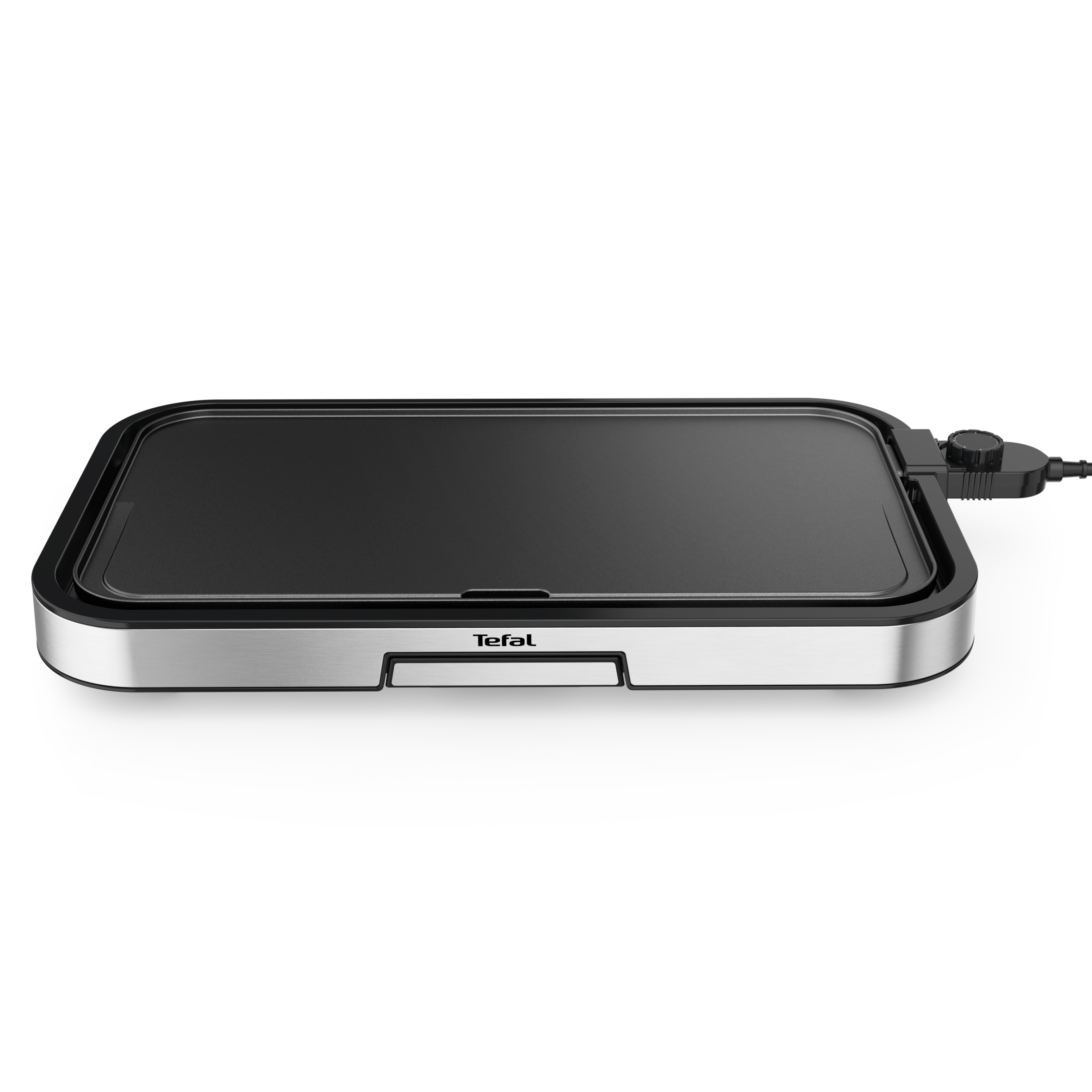 Giant Plancha XL Inox, 12 personnes, Cuisson saine, Thermostat 5 niveaux, 250°C