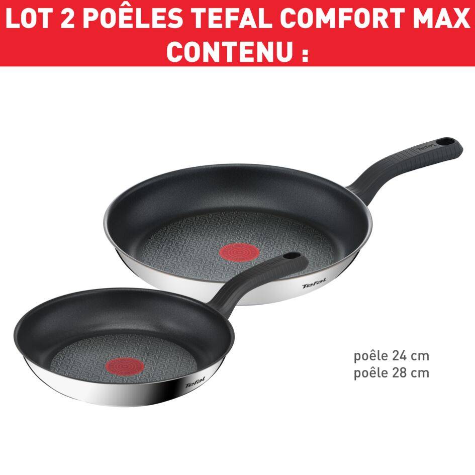 Comfort Max Lot 2 poêles 24/28 cm