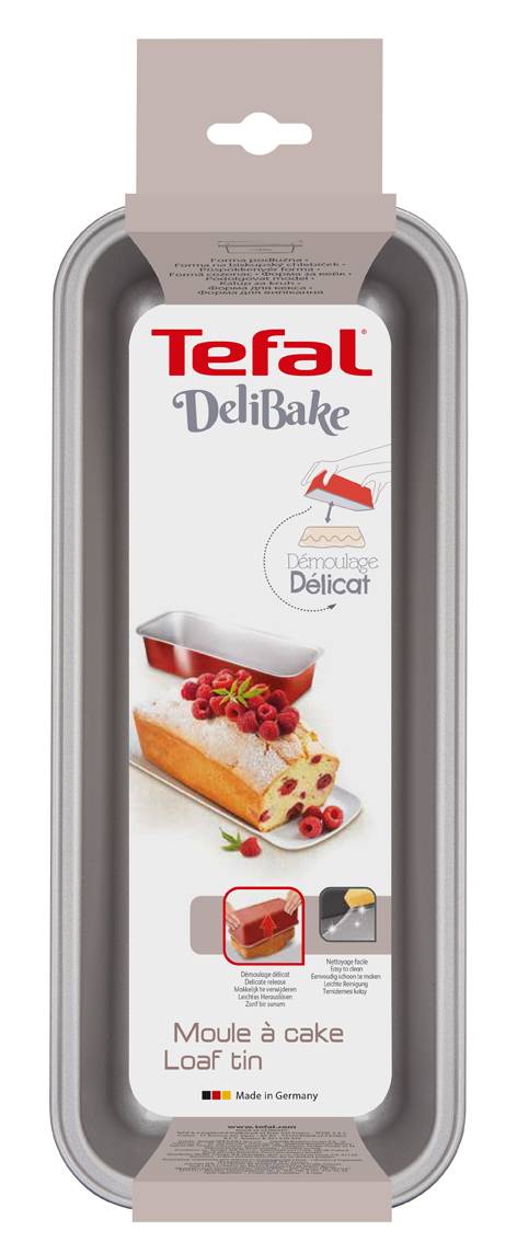DELIBAKE ACIER ROUGE CARBONE Moule à cake 30 cm
