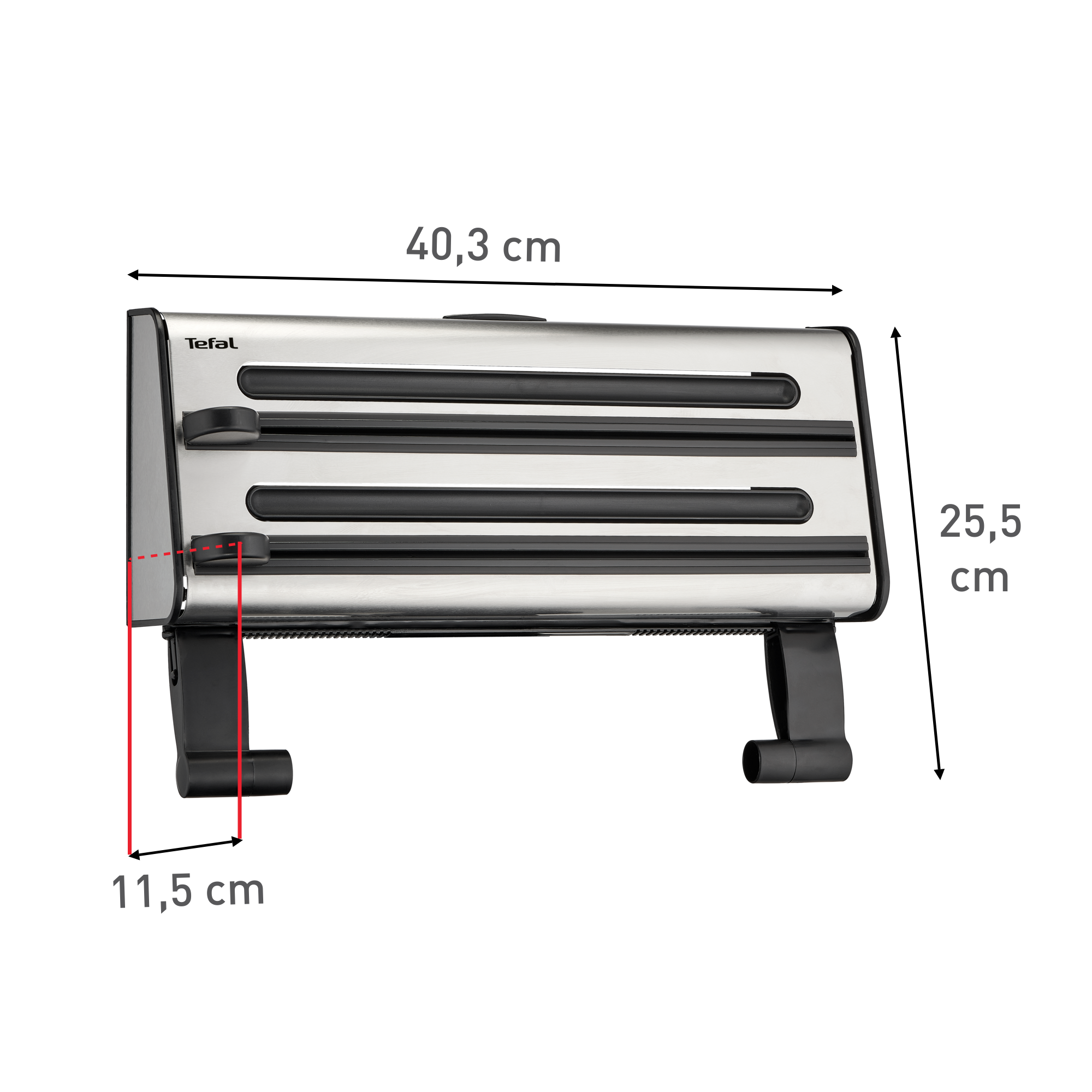 Ingenio Kitchen Gadgets, Triple distributeur, Essuie-tout, Papier aluminium, Film plastique