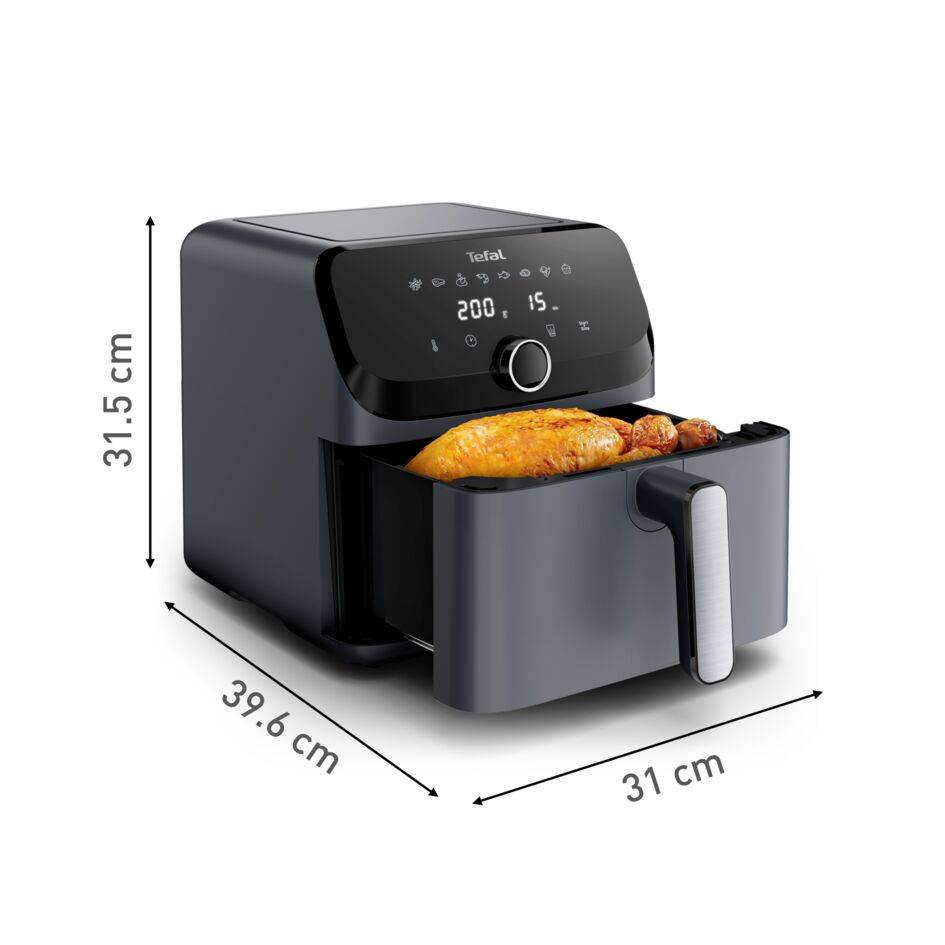 Easy Fry Mega, Air fryer mono tiroir, 7.5L, Jusqu'à 8 personnes