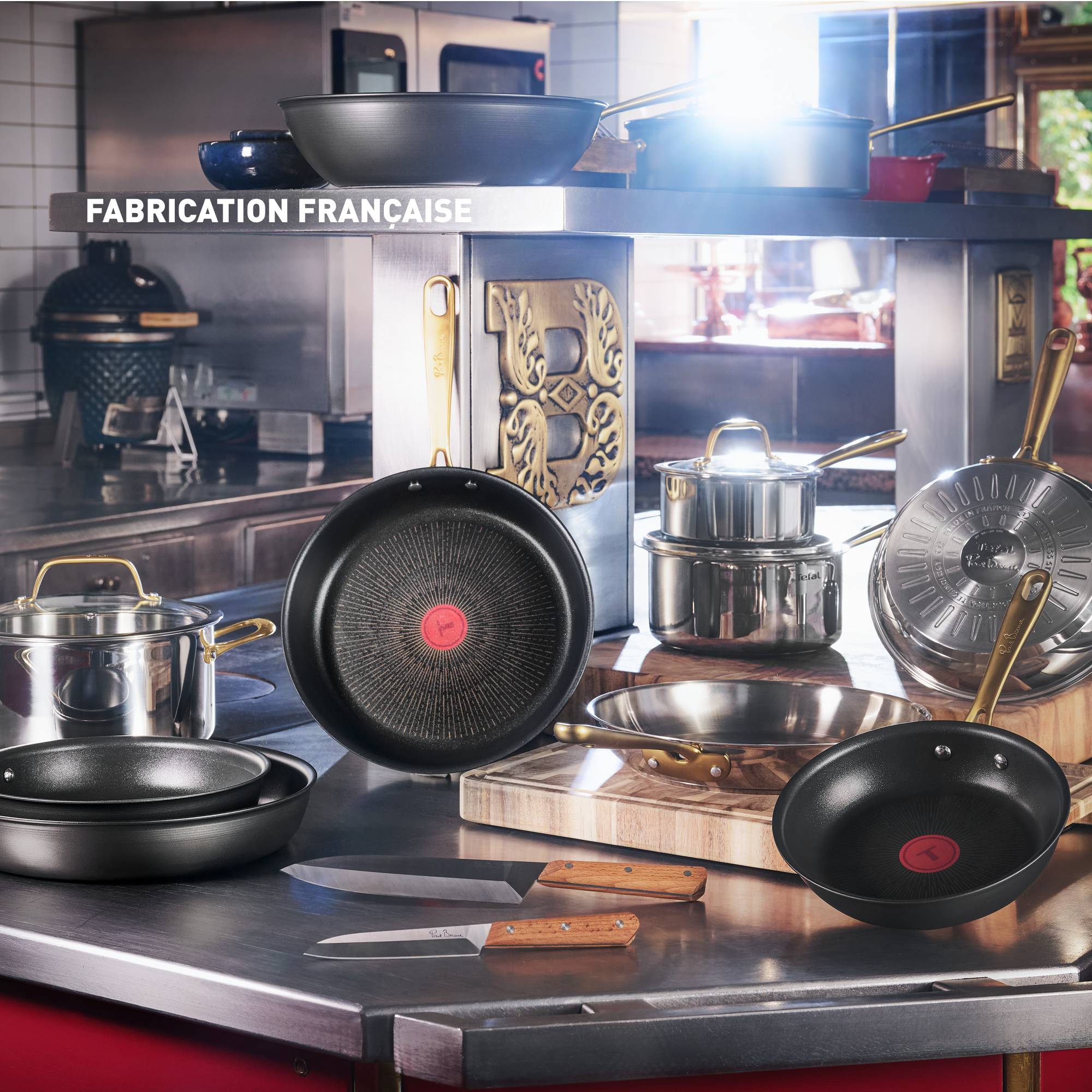 Tefal x Bocuse, Sauteuse antiadhésive 26 cm avec couvercle