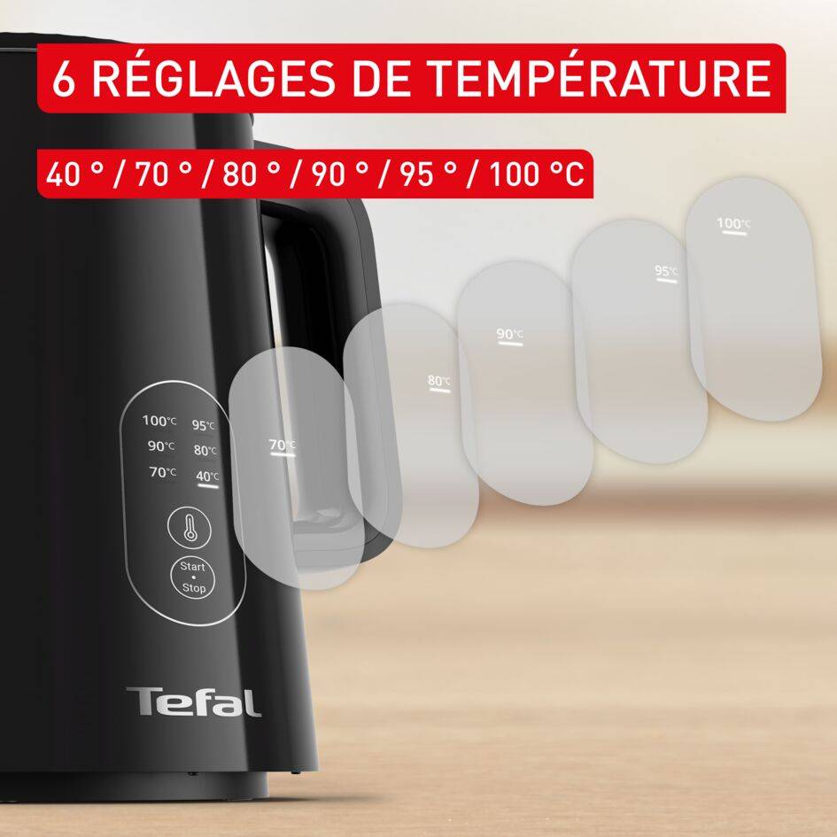 Thermo Protect Control, Bouilloire électrique, Acier inoxydable, 1,5 L