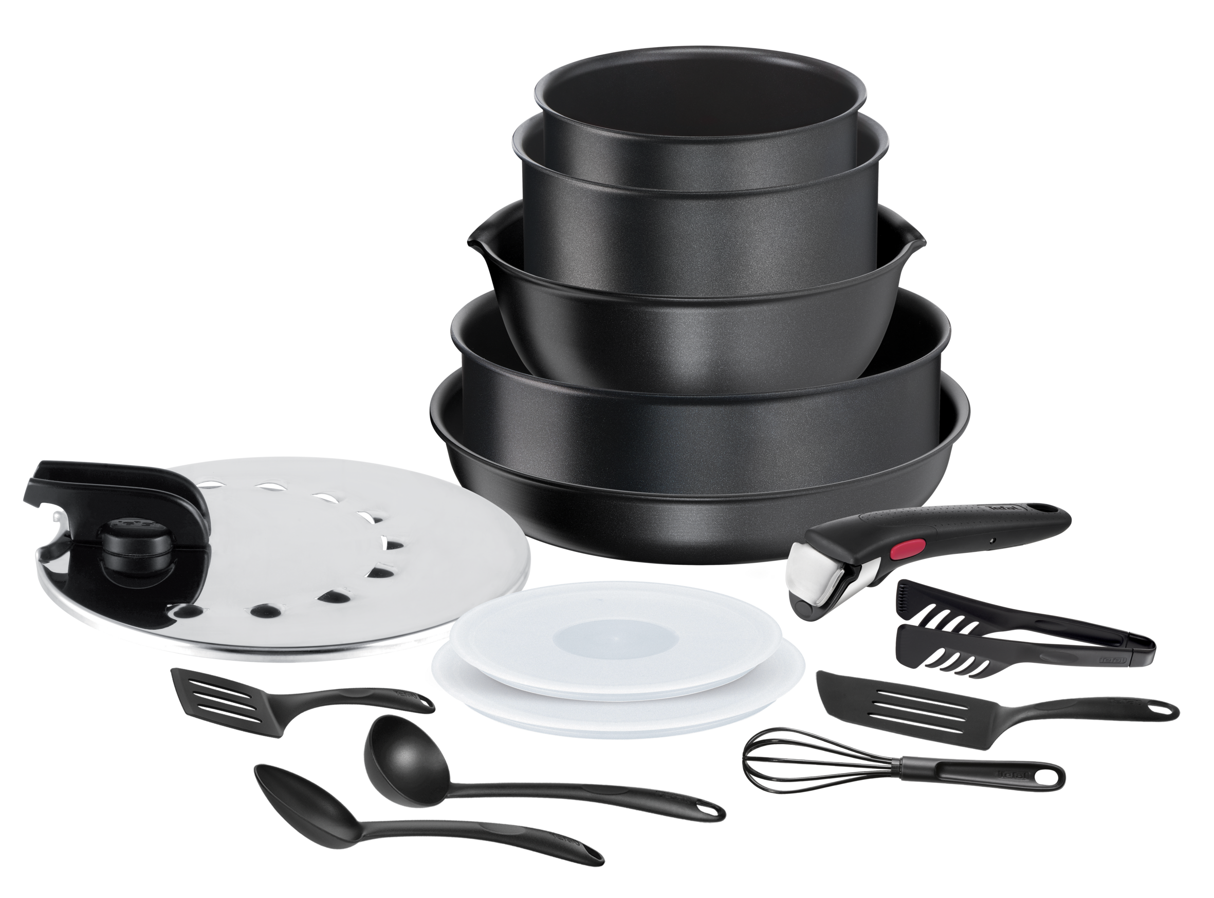 Ingenio Daily Chef, Antiadhésif, Batterie de cuisine 15 pièces, Induction