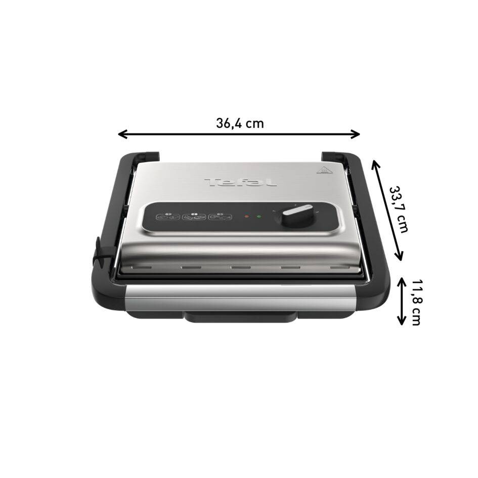 Inicio, Grill multifonction, Croque-Monsieur, Panini, 2000W, Rangement vertical - RECONDITIONNÉ