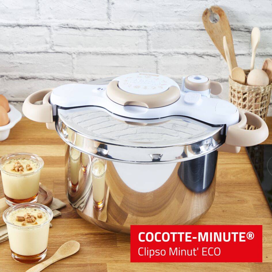 Clipso Minut Eco, Cocotte-minute® 7,5L + Livre de recettes, Induction