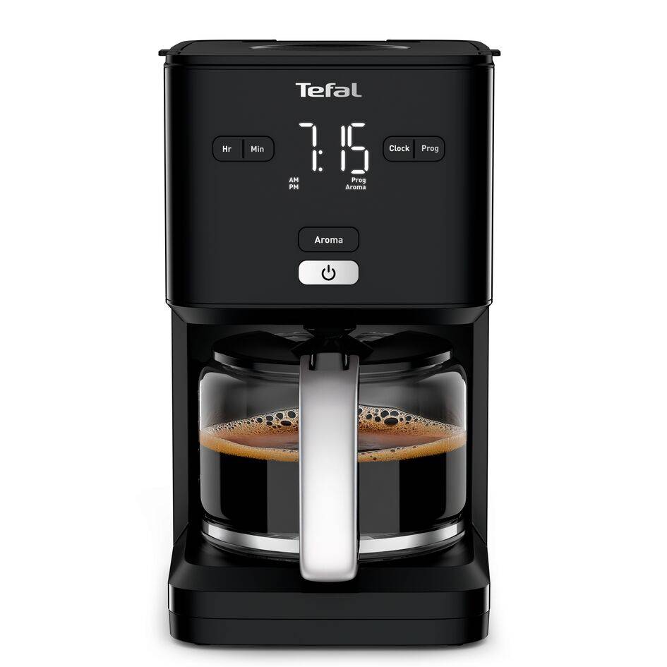 Cafetière programmable SMART'N LIGHT noire écran numérique 1,25L