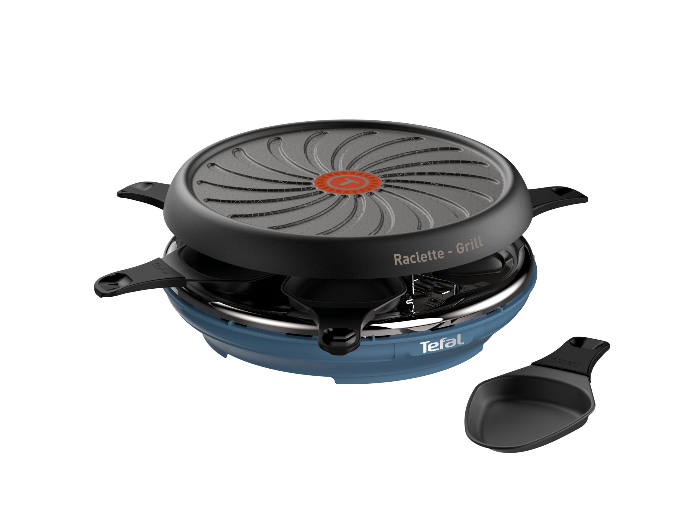 Raclette Colormania plaque gril bleu acier