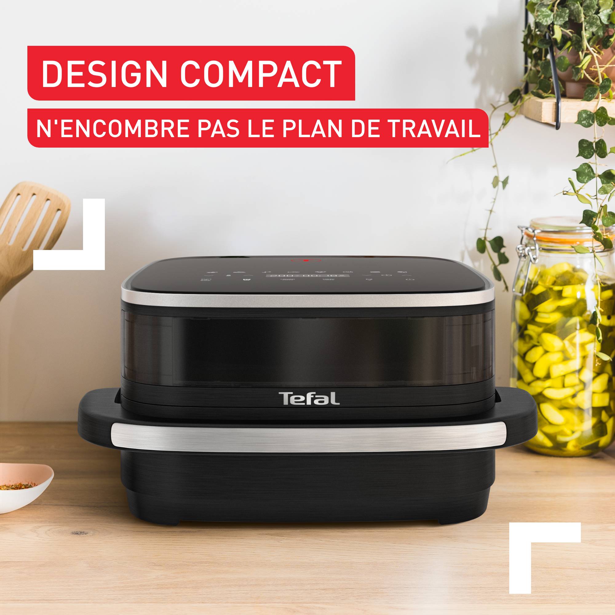 Easy Fry XL Surface&Pizza, Air fryer mono tiroir, 4L, 1 kg de frites, Pizza 27cm