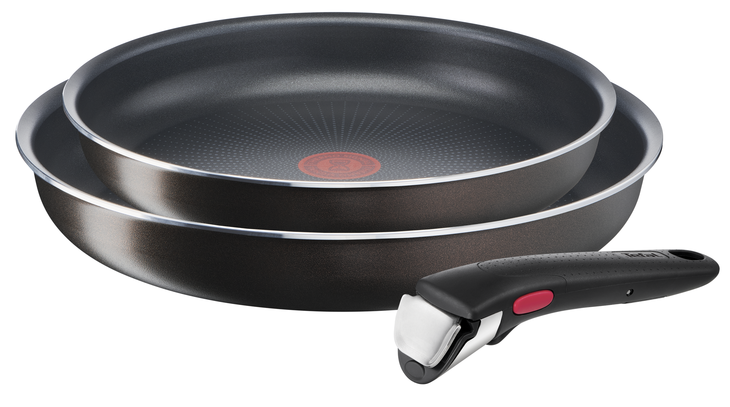 Ingenio Easy Plus Lot 2 poêles 24/28 cm + poignée