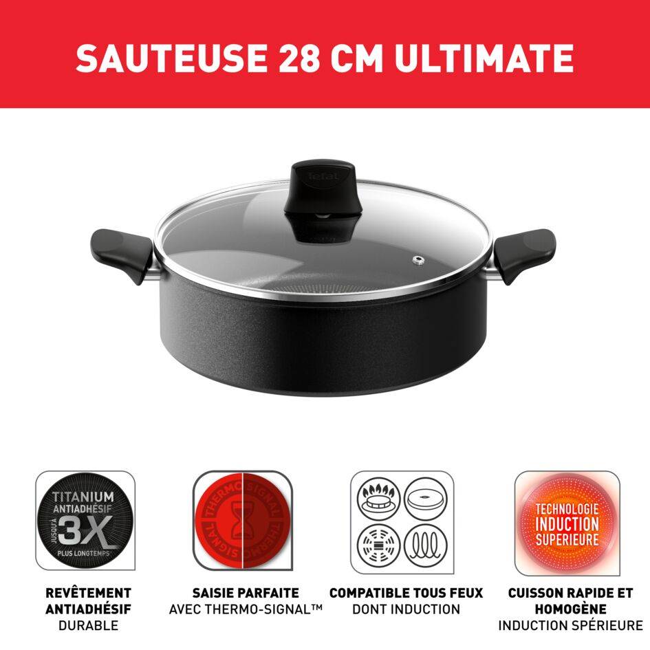 Ultimate On Sauteuse 28 cm + couvercle