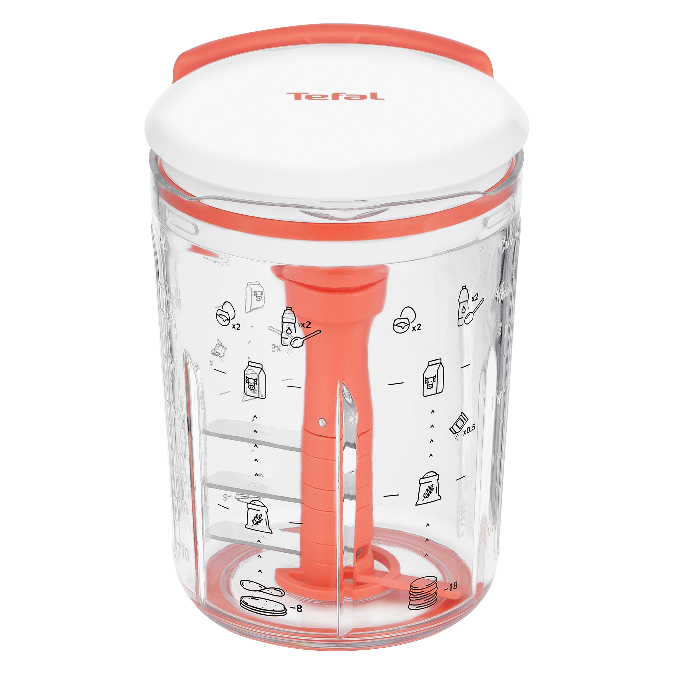 Tefal Crêpes Express, Mélangeur pâte à crêpes, Pâte parfaite en 2 minutes